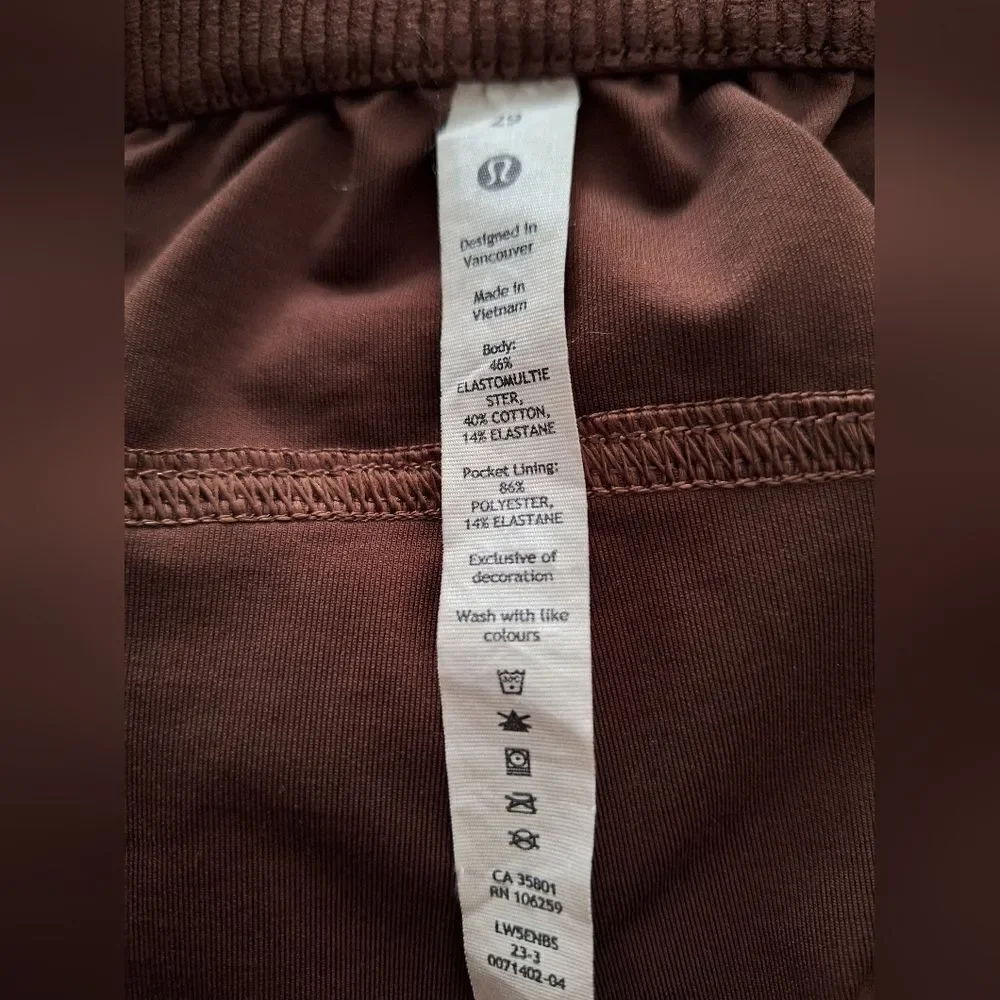 Lululemon 29 Brown Barrel Cargo Pants